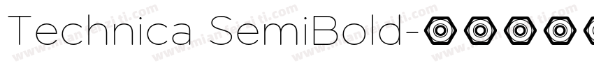 Technica SemiBold字体转换
